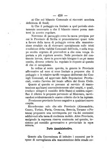 Annali delle strade comunali obbligatorie e della viabilita ordinaria raccolta contenente gli atti ufficiali, i pareri del Consiglio di Stato..