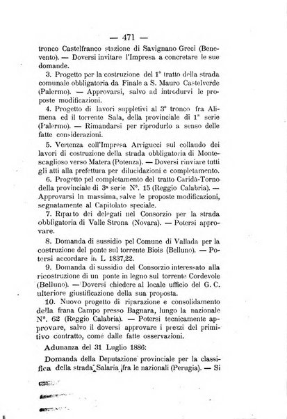 Annali delle strade comunali obbligatorie e della viabilita ordinaria raccolta contenente gli atti ufficiali, i pareri del Consiglio di Stato..