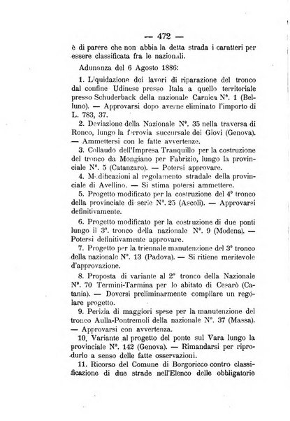 Annali delle strade comunali obbligatorie e della viabilita ordinaria raccolta contenente gli atti ufficiali, i pareri del Consiglio di Stato..