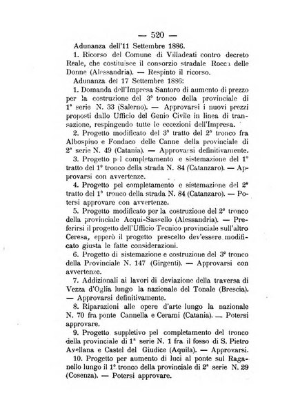 Annali delle strade comunali obbligatorie e della viabilita ordinaria raccolta contenente gli atti ufficiali, i pareri del Consiglio di Stato..