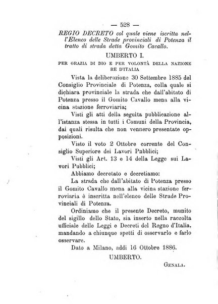 Annali delle strade comunali obbligatorie e della viabilita ordinaria raccolta contenente gli atti ufficiali, i pareri del Consiglio di Stato..