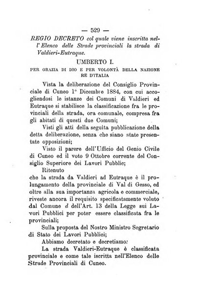 Annali delle strade comunali obbligatorie e della viabilita ordinaria raccolta contenente gli atti ufficiali, i pareri del Consiglio di Stato..