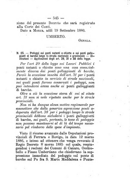 Annali delle strade comunali obbligatorie e della viabilita ordinaria raccolta contenente gli atti ufficiali, i pareri del Consiglio di Stato..