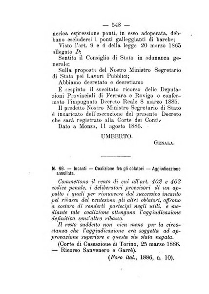 Annali delle strade comunali obbligatorie e della viabilita ordinaria raccolta contenente gli atti ufficiali, i pareri del Consiglio di Stato..