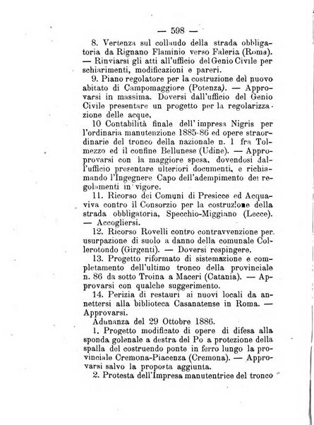 Annali delle strade comunali obbligatorie e della viabilita ordinaria raccolta contenente gli atti ufficiali, i pareri del Consiglio di Stato..