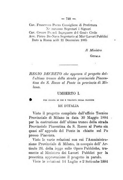 Annali delle strade comunali obbligatorie e della viabilita ordinaria raccolta contenente gli atti ufficiali, i pareri del Consiglio di Stato..