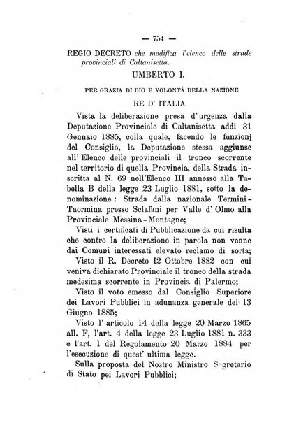 Annali delle strade comunali obbligatorie e della viabilita ordinaria raccolta contenente gli atti ufficiali, i pareri del Consiglio di Stato..