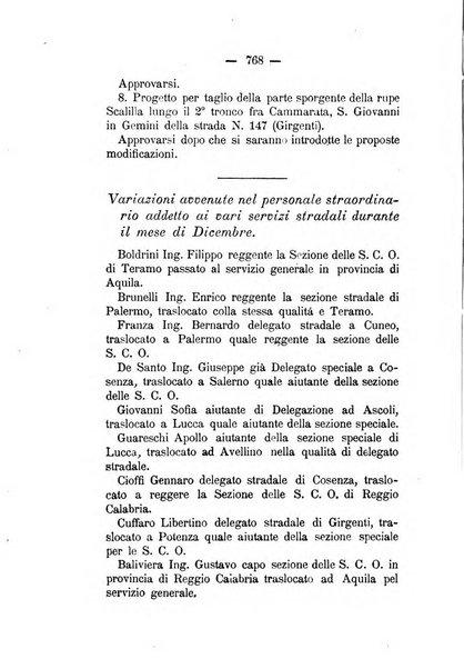 Annali delle strade comunali obbligatorie e della viabilita ordinaria raccolta contenente gli atti ufficiali, i pareri del Consiglio di Stato..