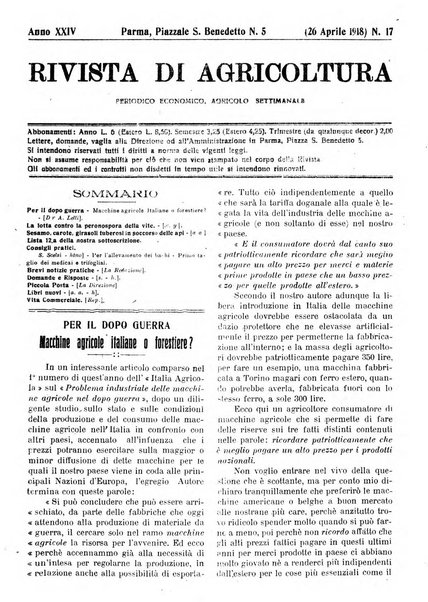 Rivista di agricoltura