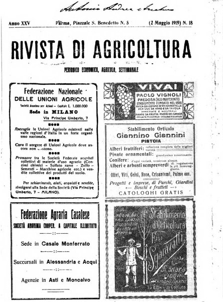 Rivista di agricoltura