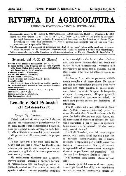 Rivista di agricoltura