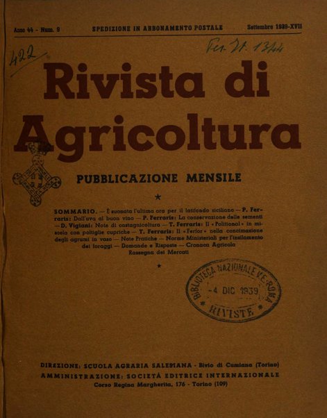 Rivista di agricoltura