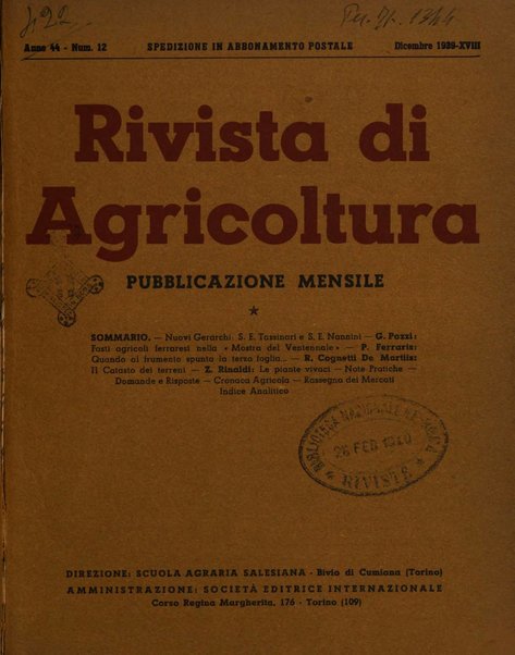 Rivista di agricoltura