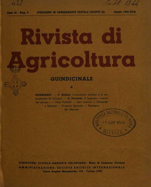 Rivista di agricoltura