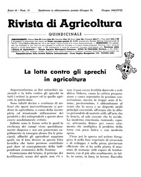 Rivista di agricoltura