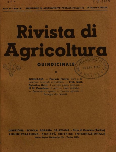 Rivista di agricoltura