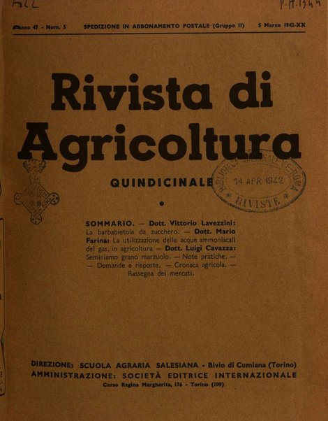 Rivista di agricoltura