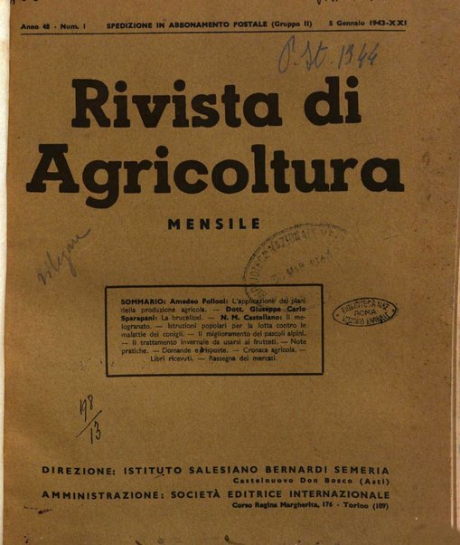 Rivista di agricoltura