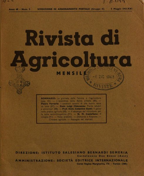 Rivista di agricoltura