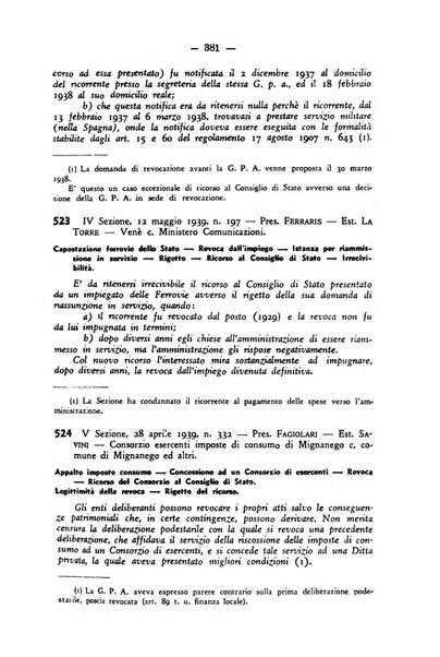 Rivista di diritto pubblico. La giustizia amministrativa raccolta di giurisprudenza amministrativa esposta sistematicamente