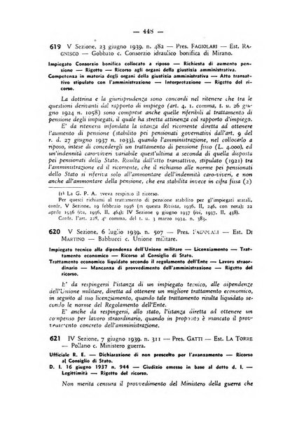 Rivista di diritto pubblico. La giustizia amministrativa raccolta di giurisprudenza amministrativa esposta sistematicamente