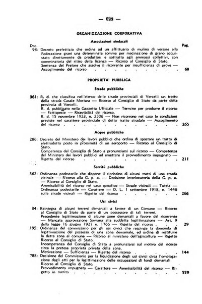 Rivista di diritto pubblico. La giustizia amministrativa raccolta di giurisprudenza amministrativa esposta sistematicamente