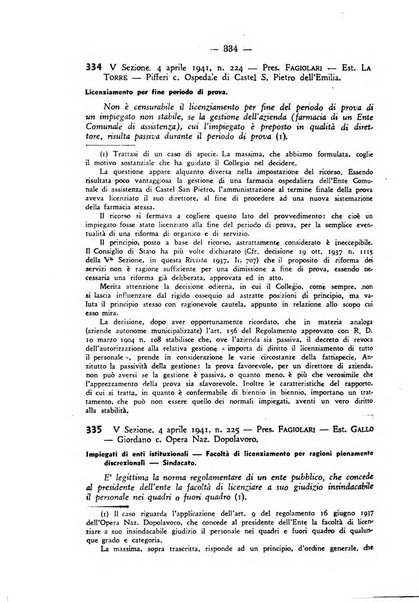 Rivista di diritto pubblico. La giustizia amministrativa raccolta di giurisprudenza amministrativa esposta sistematicamente