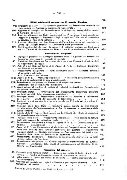 Rivista di diritto pubblico. La giustizia amministrativa raccolta di giurisprudenza amministrativa esposta sistematicamente