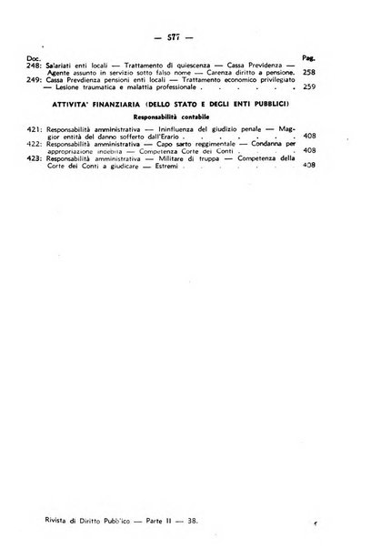 Rivista di diritto pubblico. La giustizia amministrativa raccolta di giurisprudenza amministrativa esposta sistematicamente