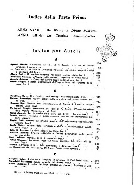 Rivista di diritto pubblico. La giustizia amministrativa raccolta di giurisprudenza amministrativa esposta sistematicamente