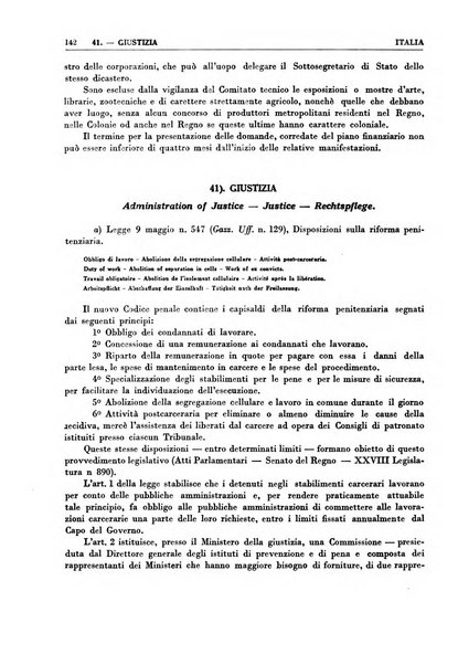 Legislazione internazionale leggi, decreti, progetti di legge