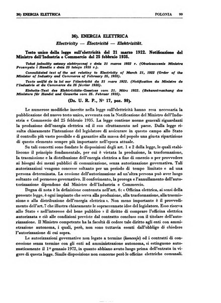 Legislazione internazionale leggi, decreti, progetti di legge