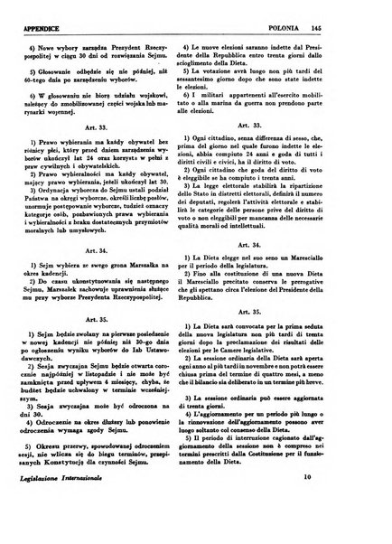 Legislazione internazionale leggi, decreti, progetti di legge