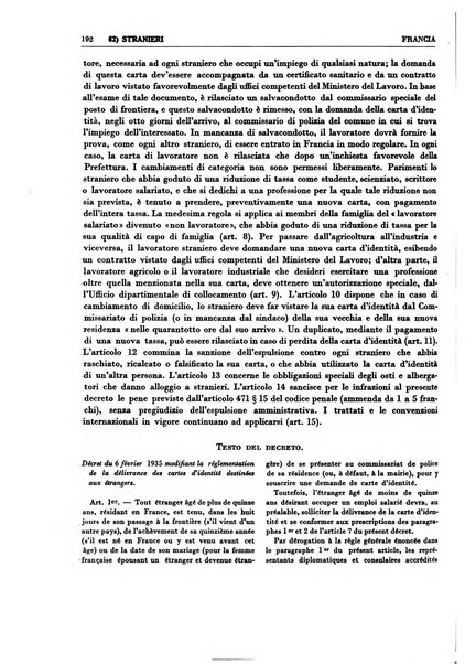 Legislazione internazionale leggi, decreti, progetti di legge