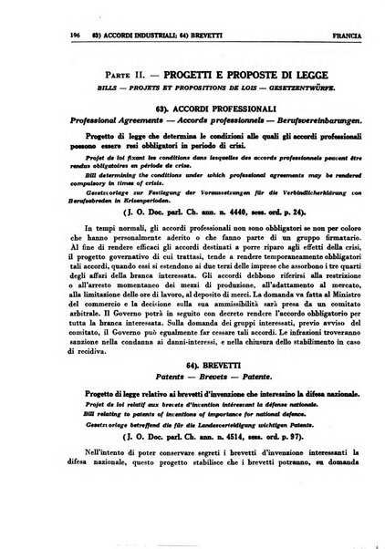 Legislazione internazionale leggi, decreti, progetti di legge