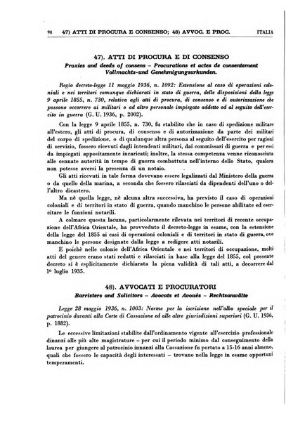 Legislazione internazionale leggi, decreti, progetti di legge