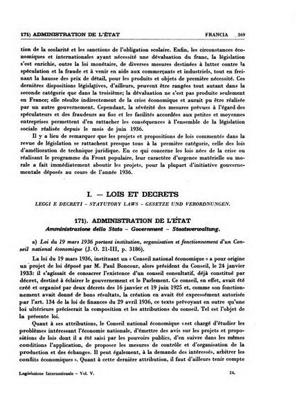 Legislazione internazionale leggi, decreti, progetti di legge