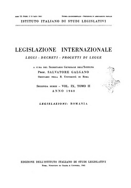 Legislazione internazionale leggi, decreti, progetti di legge