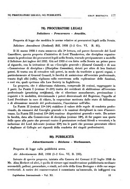 Legislazione internazionale leggi, decreti, progetti di legge