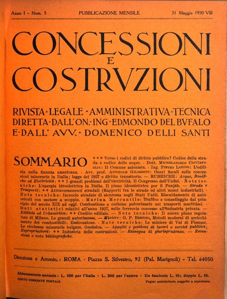 Concessioni e costruzioni rivista legale, amministrativa, tecnica