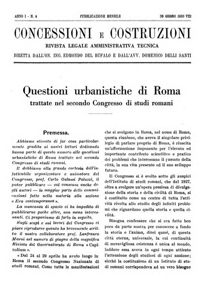 Concessioni e costruzioni rivista legale, amministrativa, tecnica