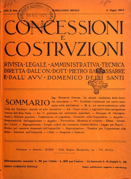 Concessioni e costruzioni rivista legale, amministrativa, tecnica