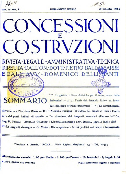 Concessioni e costruzioni rivista legale, amministrativa, tecnica