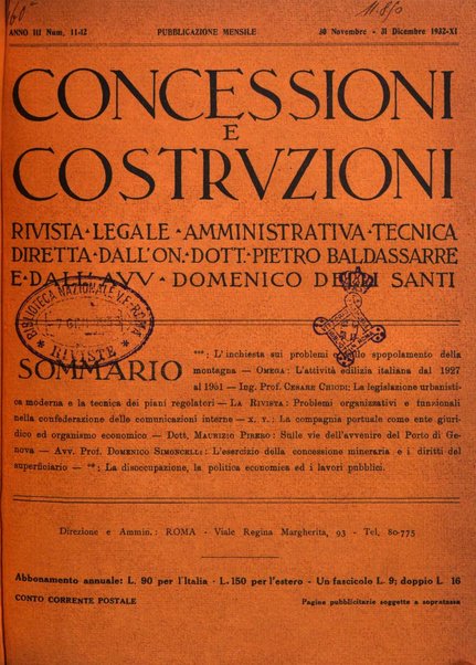 Concessioni e costruzioni rivista legale, amministrativa, tecnica