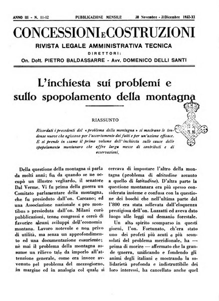 Concessioni e costruzioni rivista legale, amministrativa, tecnica