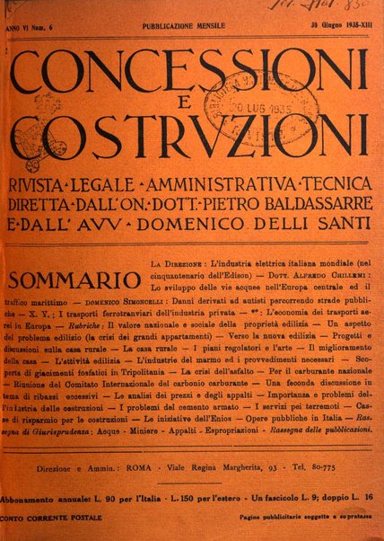 Concessioni e costruzioni rivista legale, amministrativa, tecnica