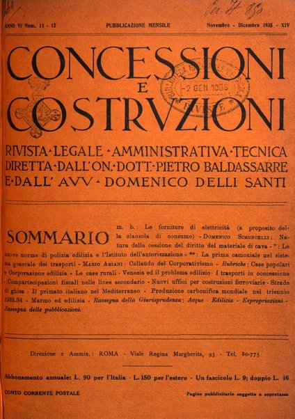 Concessioni e costruzioni rivista legale, amministrativa, tecnica