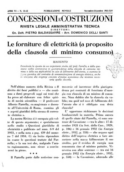 Concessioni e costruzioni rivista legale, amministrativa, tecnica