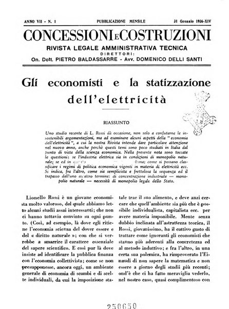 Concessioni e costruzioni rivista legale, amministrativa, tecnica