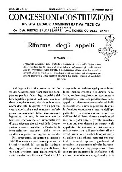 Concessioni e costruzioni rivista legale, amministrativa, tecnica